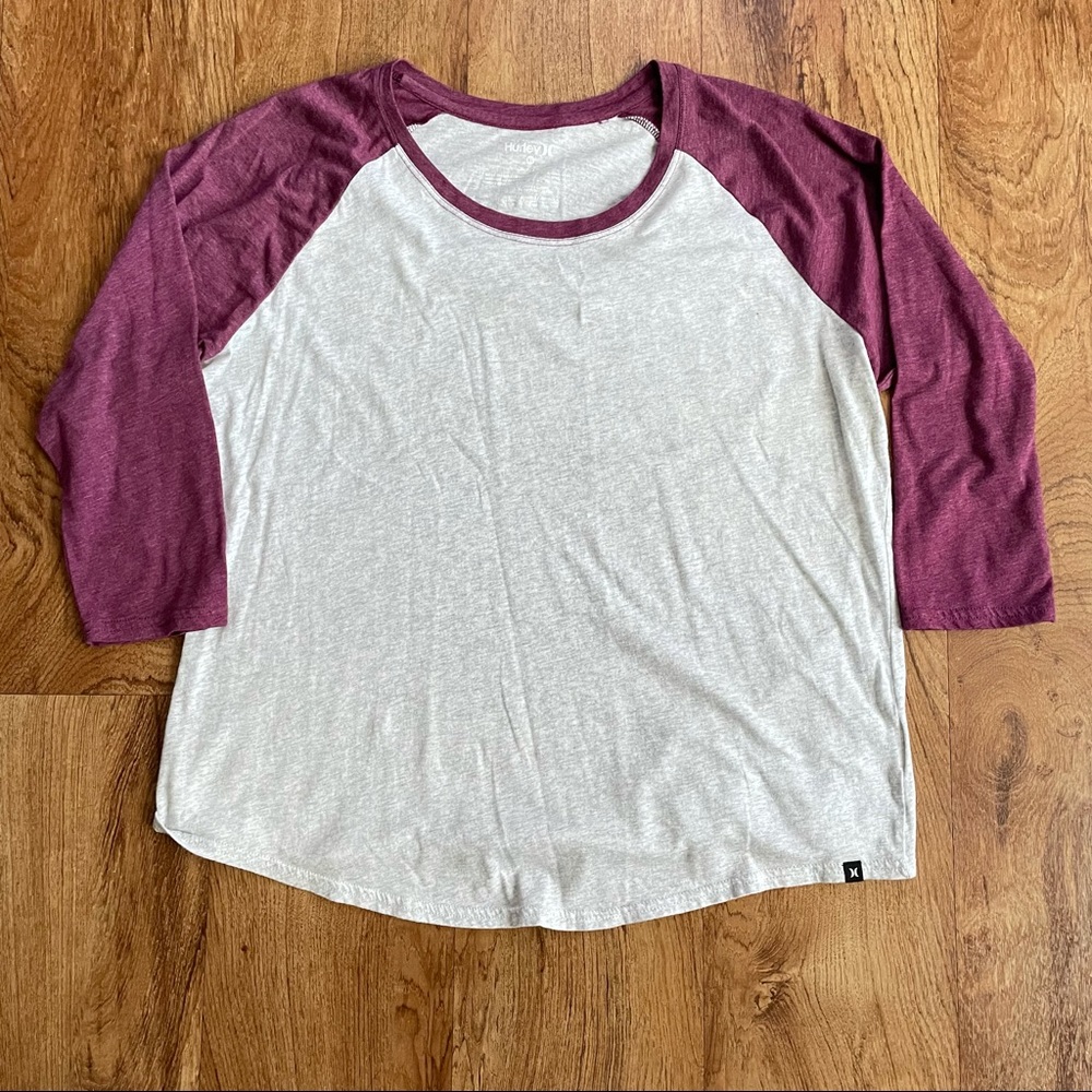 HURLEY Raglan Baseball T-Shirt